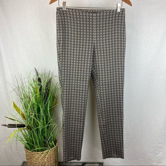 Les Copains Bleu Light weight Woven Side Zip Ankle Slim pants Gray 40 6 - Picture 2 of 10